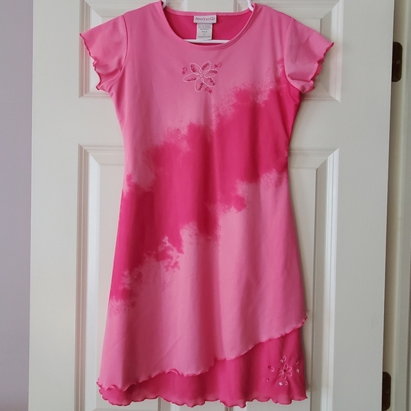 American Girl Other - American Girl Pink Tie-Dye Dress Size 14